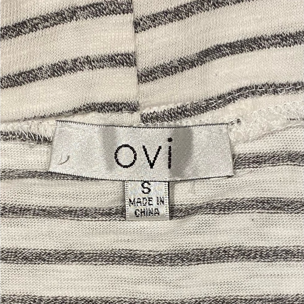 Ovi Striped White Midi Skirt, size S - Picture 4 of 10